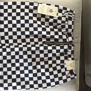 American Bazi Skirts - Black & White Checker Skirt, sz L American Bazi Skirts - Black & White Checker Skirt, sz L